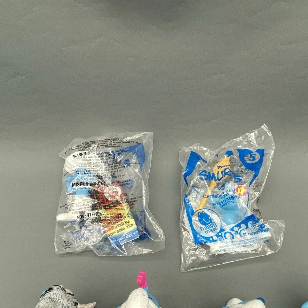 2011-2013 McDonalds Lot Of 31 Smurfs Hefty, Smurfette Figurine Many Duplicates